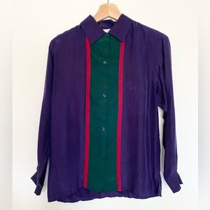 Vintage Silk Button Up
